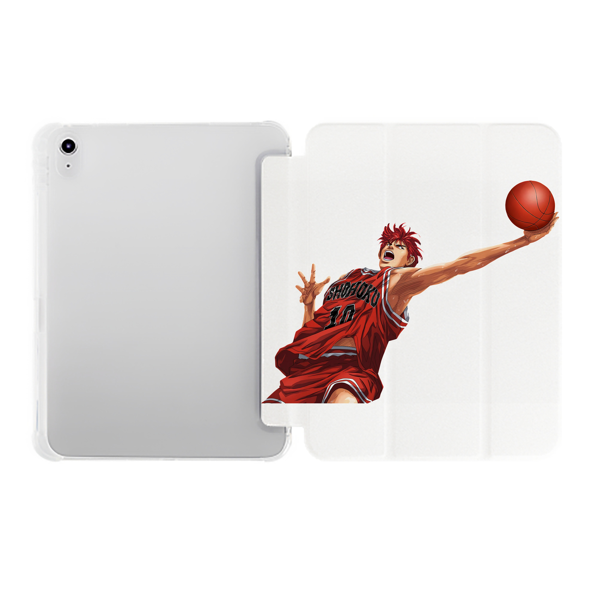 （画像用） SLAM DUNK／スラムダンク IPad ケース ペン収納付き 三つ折りスタンド PUレザー×シリコン 対応機種9.5/10.5/10.9インチ